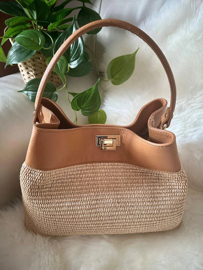 Borsa Raffia Elegance